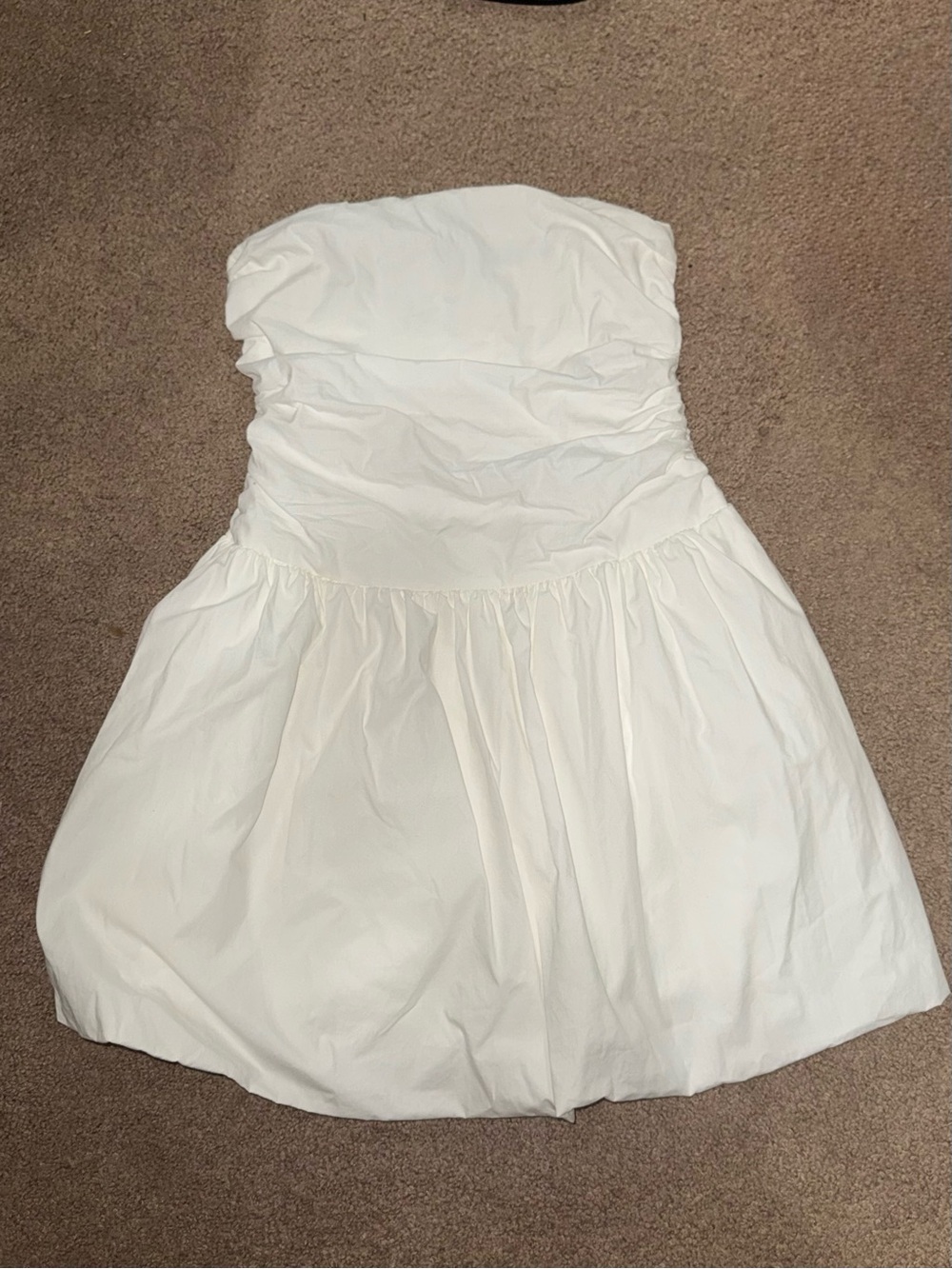 Strapless White Sundress - Flared Skirt- Band of the Free - Picture 2 of 8